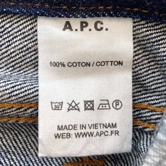A.P.C. Petit New Standard Straight Slim Japanese Selvedge Denim Jeans - Picture 10 of 11